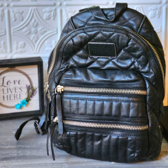 Marc Jacobs Handbags - Marc by Marc Jacobs - Quilted Leather Black Backpack